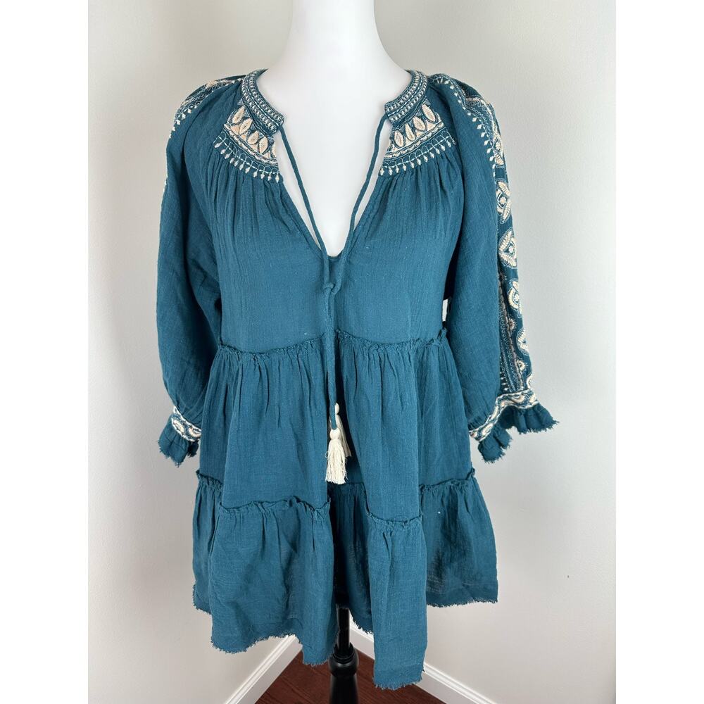 NWT Free People Dreamweaver Embroidered Tunic - Size XS